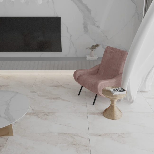 Marble Effect Porcelain Floor Tiles